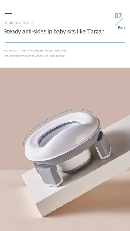 3 in 1 Travel Toilet Seat Foldable Children Potty with Bags