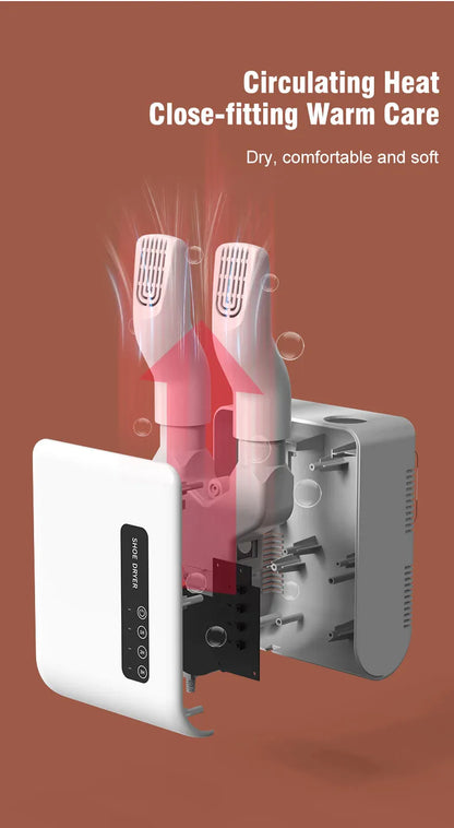 Electric Shoes Dryer Deodorizer with Heat Dehumidifier Device Foot Warmer Heater