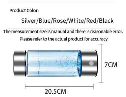 420ml Hydrogen-Rich Water Cup Electric Hydrogen Rich Water Generator Bottle Titanium Quality Filter Portable Antioxidant Lonizer