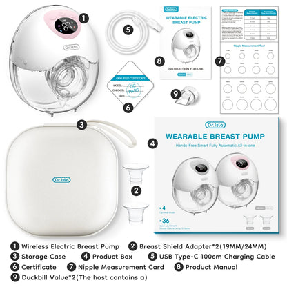 GREAT DEAL **1 PC MAMIJOY Wearable Electric Breast Pump 4 Modes  & 36 Suction levels - Silent Hands Free pump
