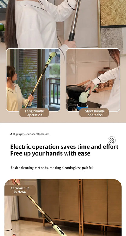 9-in-1 Electric Cleaning Brush Electric Spin Cleaning Scrubber