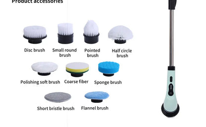 9-in-1 Electric Cleaning Brush Electric Spin Cleaning Scrubber