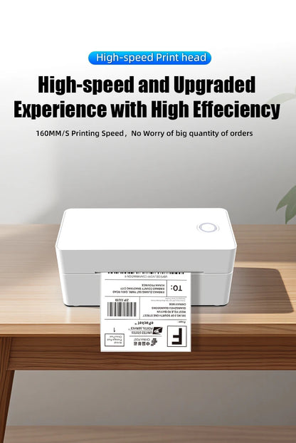 4 inch Bluetooth thermal printer for 30mm-110mm Paper label printer