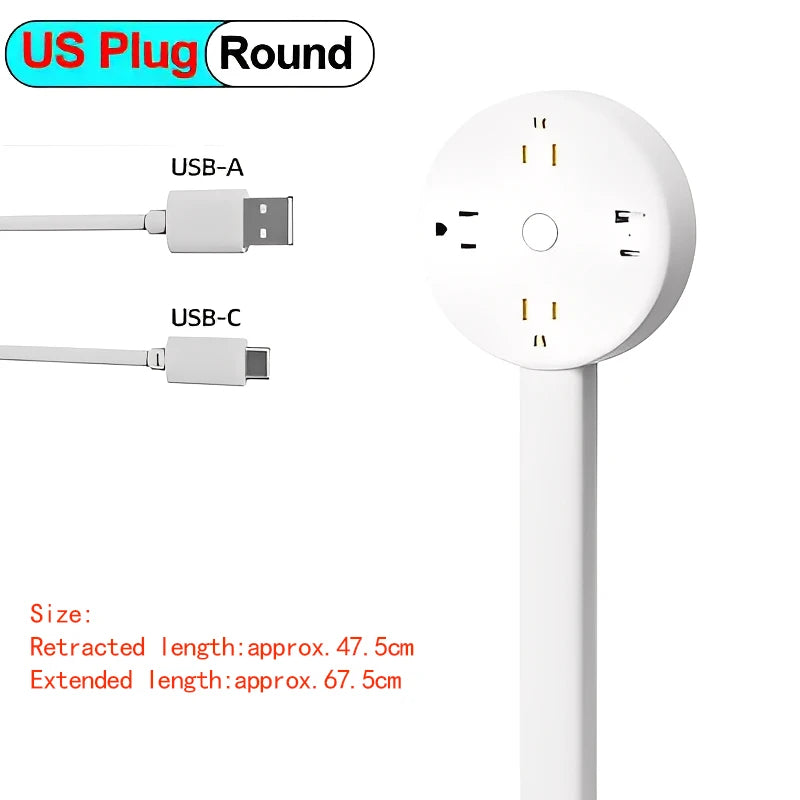 Power Outlets Adjustable Extender Rotates Electrical Outlet