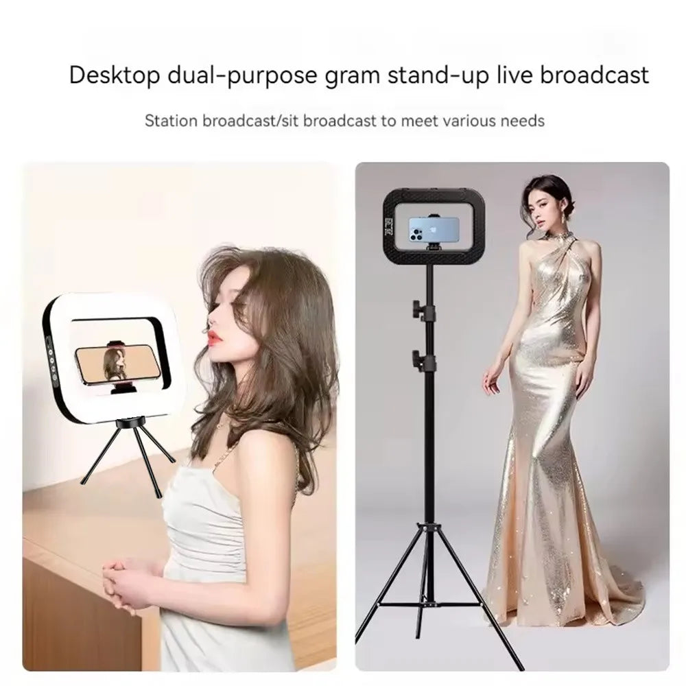 New Portable Handheld Ring LED light Rechargeable Live Broadcast