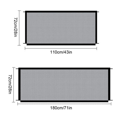 Pet Dog Barrier Fences  Folding Breathable Nylon Mesh  2 Sizes