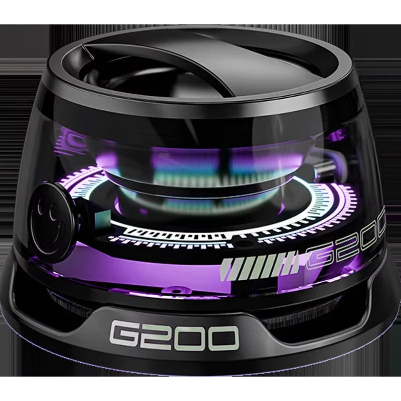 Portable Magnetic Bluetooth Speaker  with RGB Color Light and Phone Holder for IOS