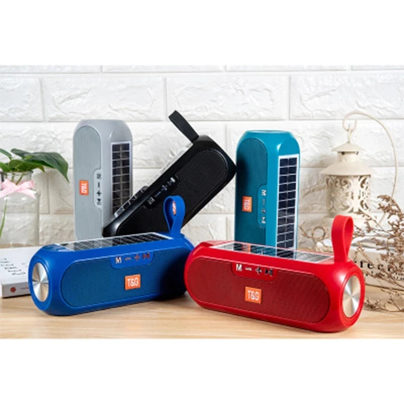 Solar Portable Radio FM  Wireless Bluetooth Speaker Music Sound Box Subwoofer Bass