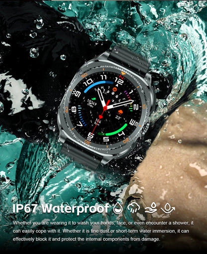 New watch earphones 2-in-1 smartwatch, Health monitoring device, wireless calling, 100+sports mode male and female smartwatches
