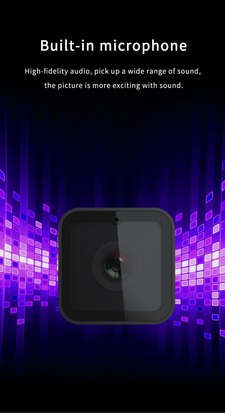 Mini Action Camera HD 1080P Outdoor Video Audio Recorder Dash Cam