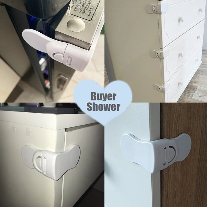 1-5pcs Baby Multifunctional Safety Locks Anti-opening Cabinet