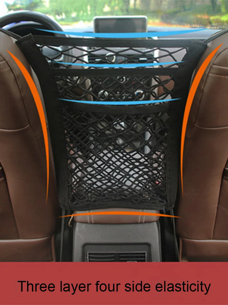 Pet Car Barrier Dog Car Barrier with Automatic Safety Mesh Storage Protector Mesh Net