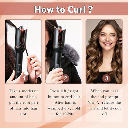 Automatic Rotating  Iron Ceramic Hair Curler  Magic Hair Curler