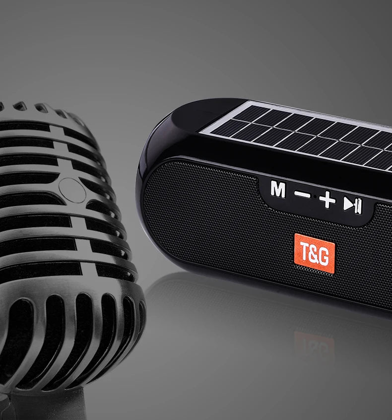 Solar Portable Radio FM  Wireless Bluetooth Speaker Music Sound Box Subwoofer Bass