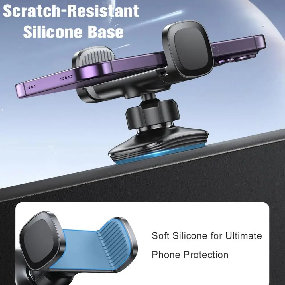 Gym Magnetic Phone Holder 360 Adjustable Stand Compatible With 4-7 Smartphone