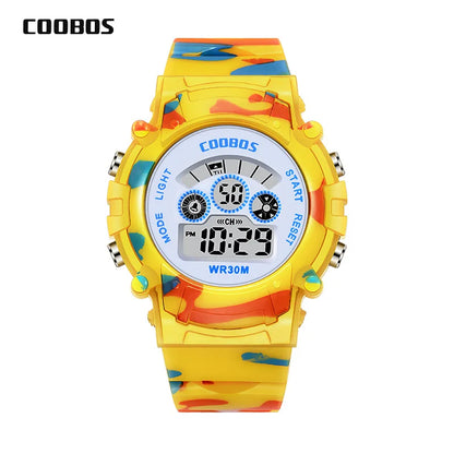 Digital LED Luminous Waterproof Watch for Kids Multi-function