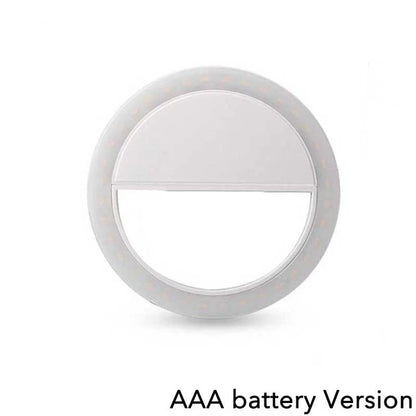 LED Selfie Ring Fill Light Cell Phone Taking Photos Live Streaming Beauty Led 3 Speed Adjustable Fill Light Clip For Video Live