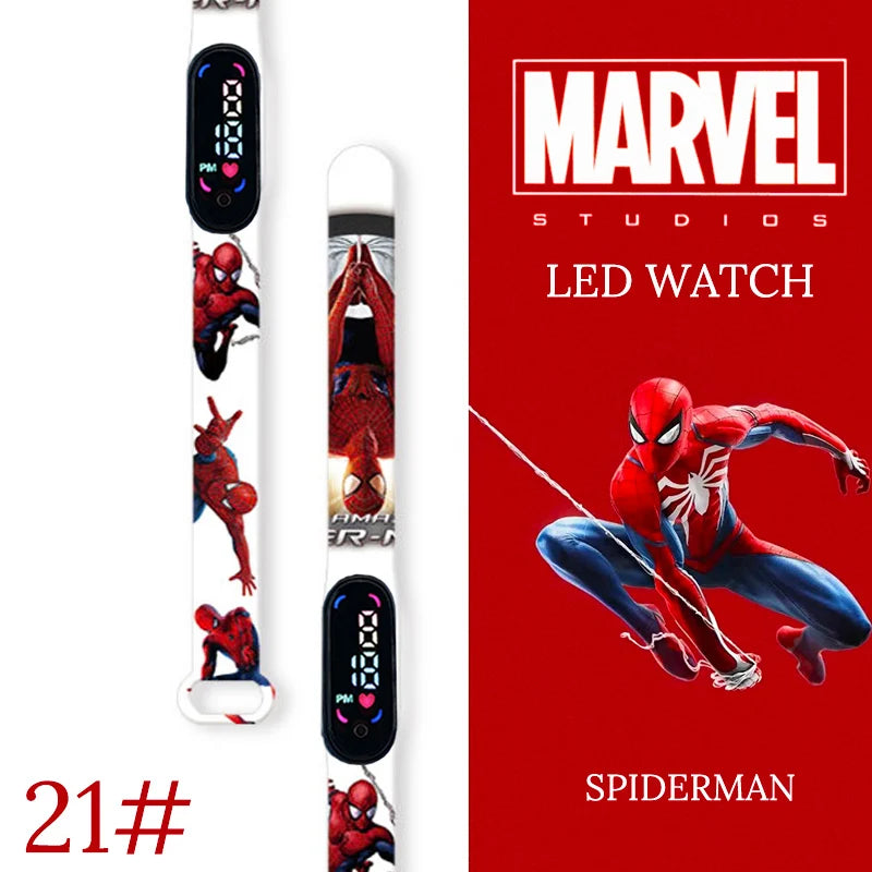 New Spiderman Kid's Waterproof Watches  Digital Watch Boys LED Clock