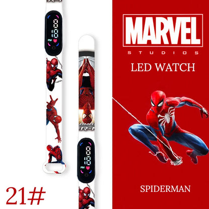 New Spiderman Kid's Waterproof Watches  Digital Watch Boys LED Clock