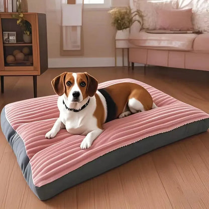 Big Dog Mat Corduroy Pad for Medium Large Dogs Oversize Pet Sleeping Bed Big Thicken Dog Sofa Removable Washable