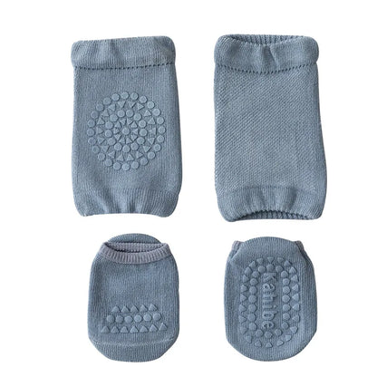 Baby Knee Pads Socks Set- Anti Slip Socks Kneecap Kid Crawling