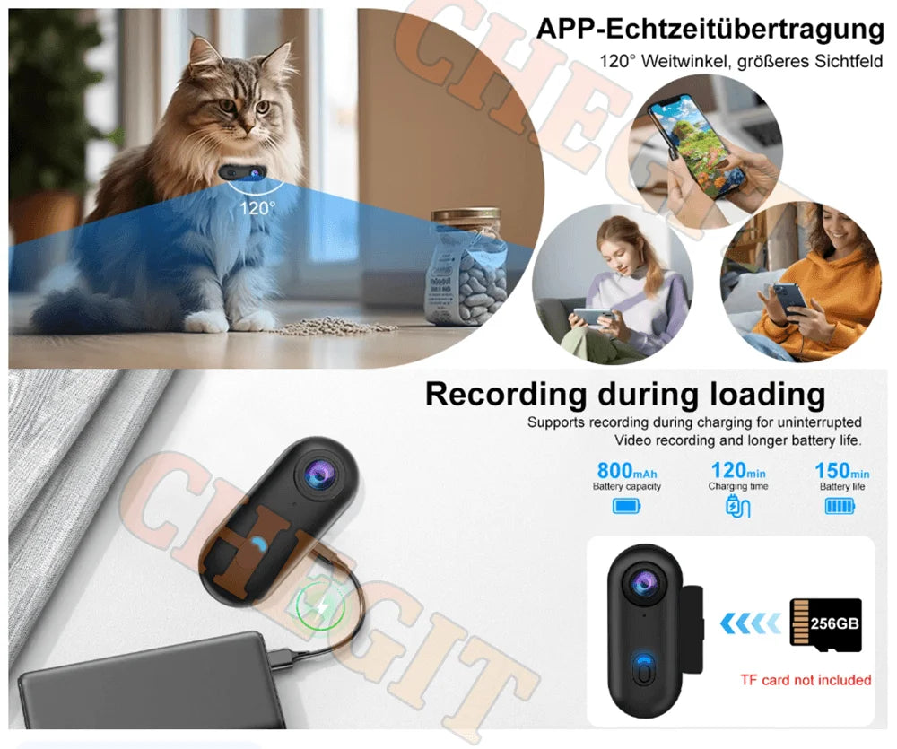 4K HD  Mini Recorder Finger WIFI Action Camera Lightweight