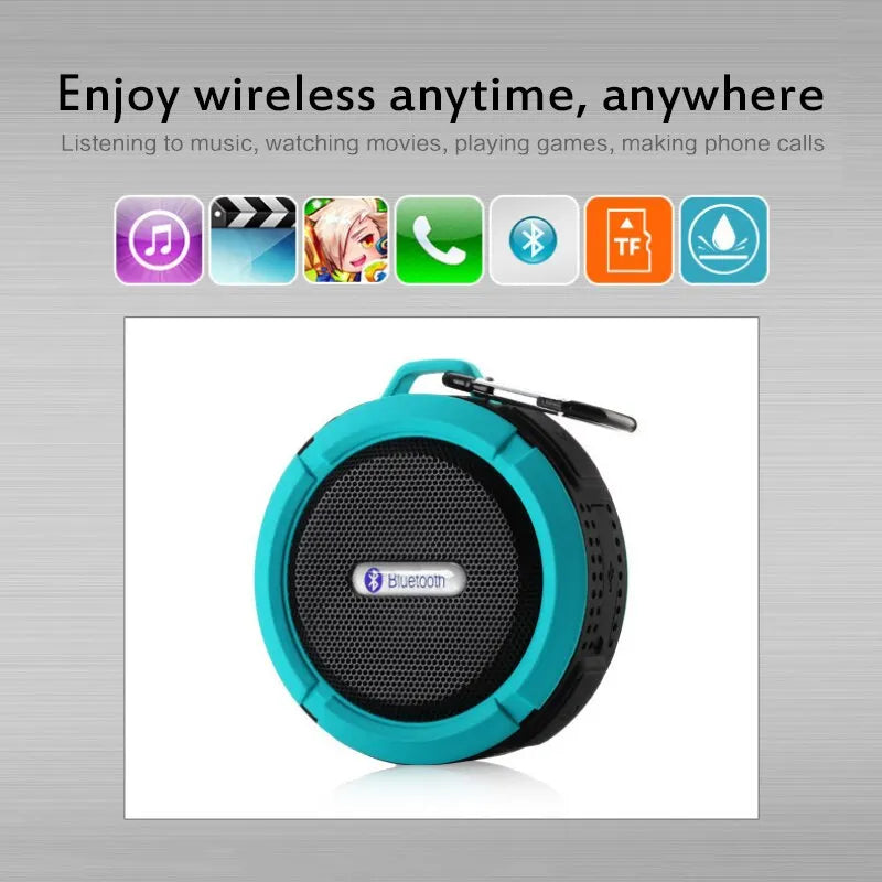 Waterproof Wireless Portable  Bluetooth Speaker Music Sound Box For Mini Subwoofer