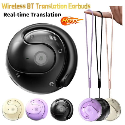 Lenovo AI Earphones Wireless Bluetooth Real-time Language Translation 144 Languages Headphone Translator