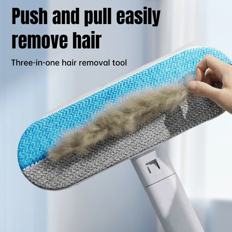 Long Handle Pet Hair Remover Brush Static  Hair Cleaner for Carpets