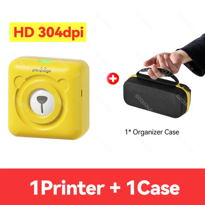 Peripage Mini Photo Printer with Carry Bag Case Paper Roll