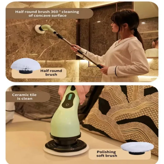 9-in-1 Electric Cleaning Brush Electric Spin Cleaning Scrubber