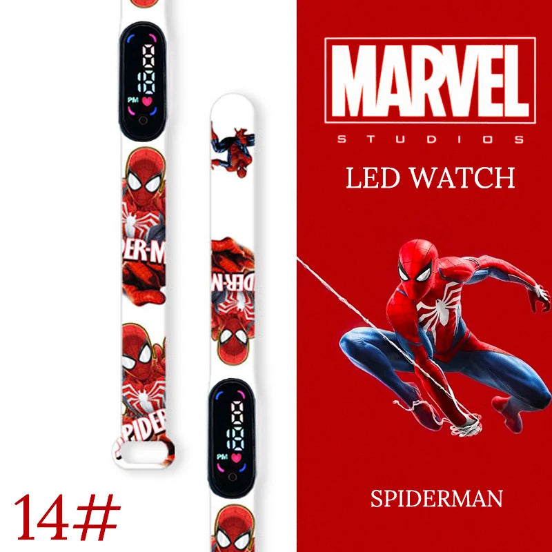 New Spiderman Kid's Waterproof Watches  Digital Watch Boys LED Clock