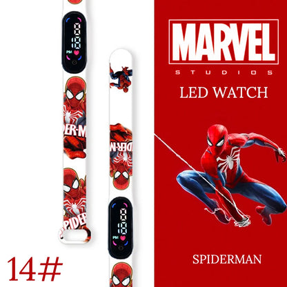 New Spiderman Kid's Waterproof Watches  Digital Watch Boys LED Clock