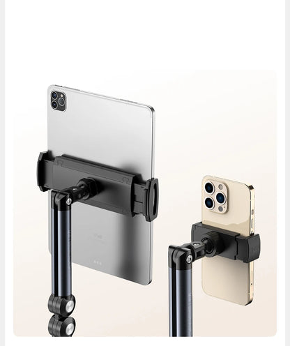 Stand Phone, Tablet Holder Floor Aluminum  Retractable iPad Clip