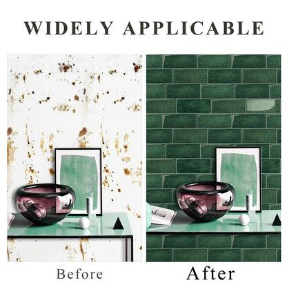 10 Sheets big size Peel and Stick Wallpaper Waterproof 3D Wall Tile - Easy to Install