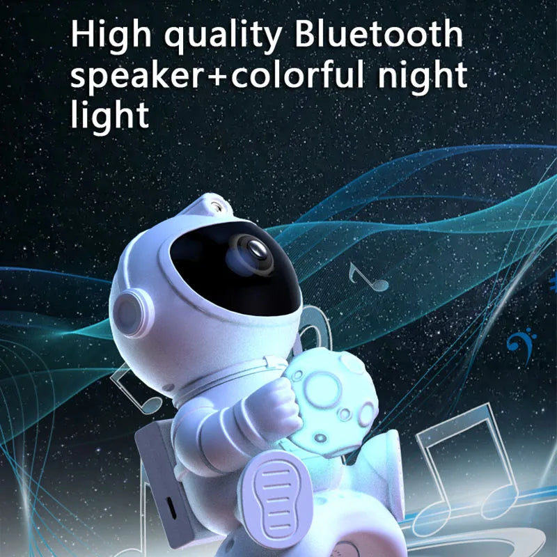 Astronaut LED Night Light Galaxy Star Projector Bluetooth Speaker Remote Control Timer 360° Adjustable Angle