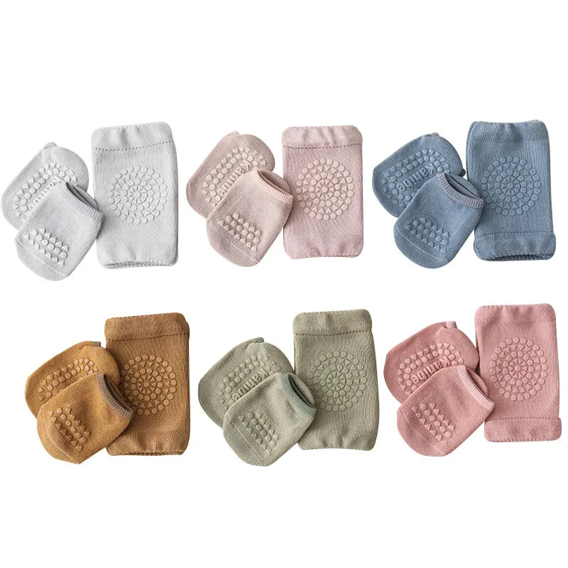 Baby Knee Pads Socks Set- Anti Slip Socks Kneecap Kid Crawling
