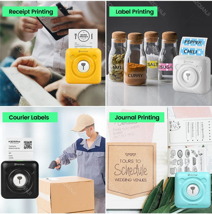 Peripage Mini Photo Printer with Carry Bag Case Paper Roll