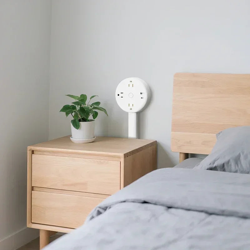 Power Outlets Adjustable Extender Rotates Electrical Outlet