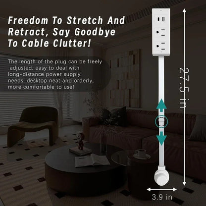 Power Outlets Adjustable Extender Rotates Electrical Outlet