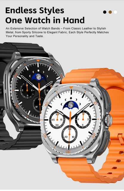 New watch earphones 2-in-1 smartwatch, Health monitoring device, wireless calling, 100+sports mode male and female smartwatches