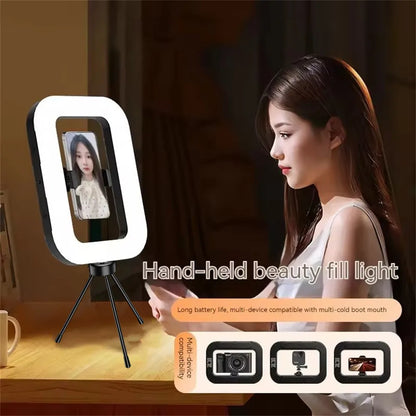 New Portable Handheld Ring LED light Rechargeable Live Broadcast