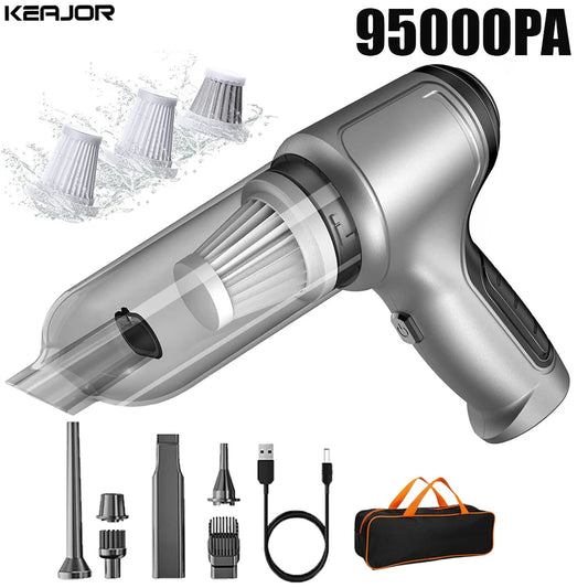 Mini Portable wireless Car Vacuum Cleaner Powerful 95000PA Strong Suction