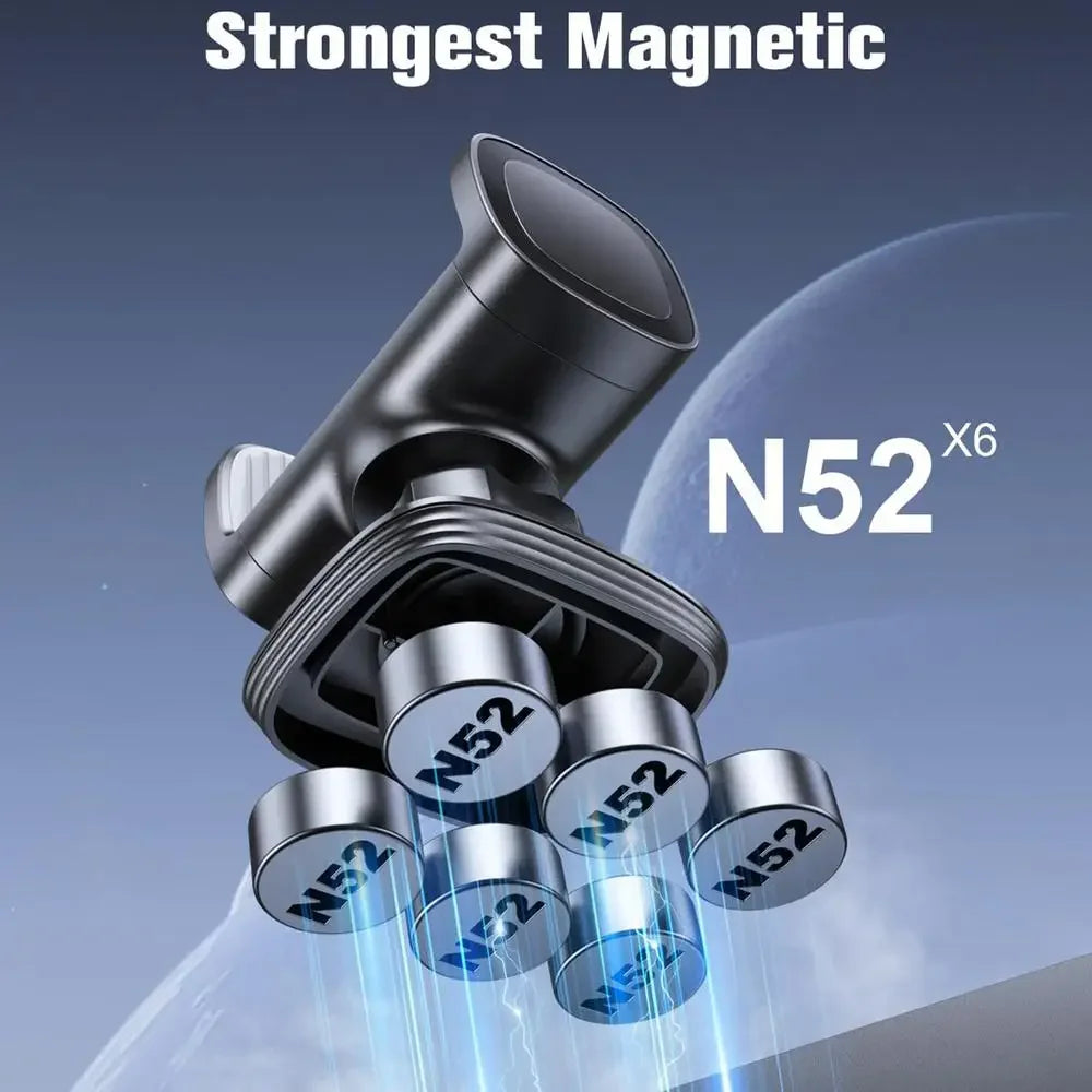 Gym Magnetic Phone Holder 360 Adjustable Stand Compatible With 4-7 Smartphone