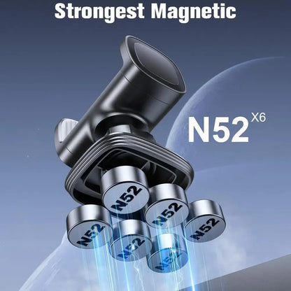 Gym Magnetic Phone Holder 360 Adjustable Stand Compatible With 4-7 Smartphone