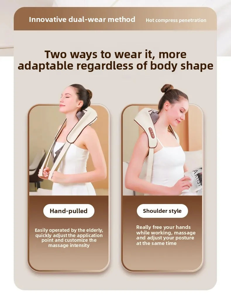 New USB U-Shape Neck and shoulder Shiatsu Cordless Massager