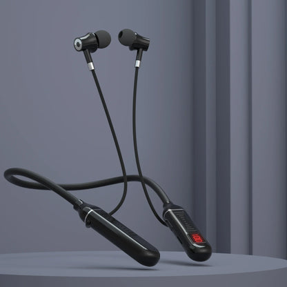 Wireless Earphones 5.3 Neckband LED Display Headphones  Waterproof Magnetic Earbuds