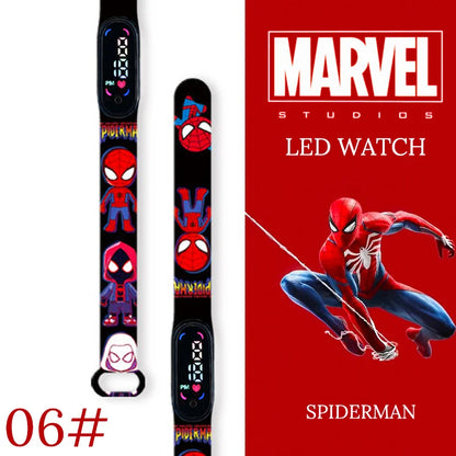 New Spiderman Kid's Waterproof Watches  Digital Watch Boys LED Clock