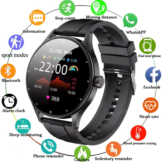 2026 Smart Watch Women Men Heart Rate Monitor Waterproof Smartwatch For Android IOS