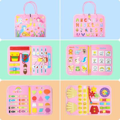 Busy Board Montessori Toys for Toddler Busy Book Sensory - Preschool Early Education